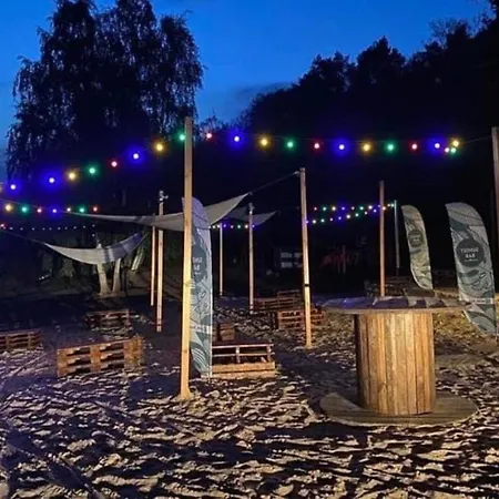 Noclegi nad jeziorem w Puszczy Zielonka Kaminsko Zewnętrze zdjęcie